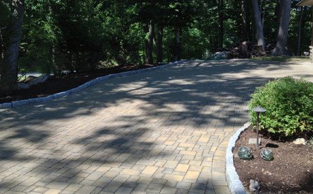 Cambridge pavers driveway and main entrance of this home in Highland NY