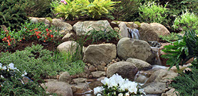 Backyard kpi pond with custom landscaping build in poughkeepsie ny