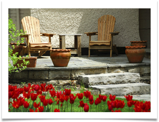 Natural Stone Patio and Landscaping
