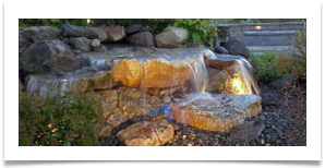 come see our water feature pondless stream landscape lighting
