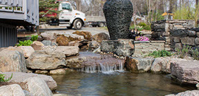 garden koi pond using aquascape componets build in poughkeepsie ny #pondstars ny