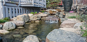 garden koi pond using aquascape componets build in poughkeepsie ny #pondstars ny